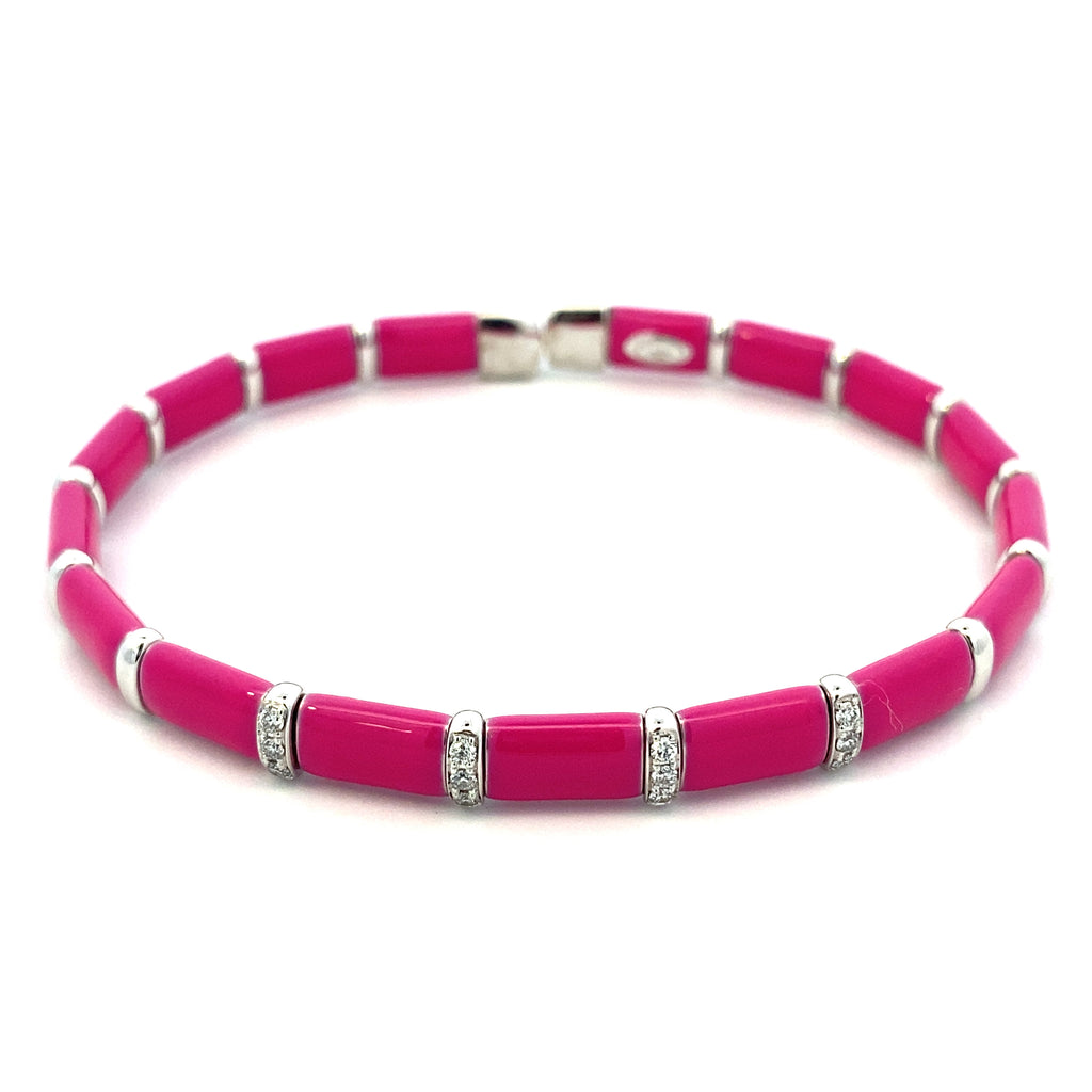 Hot Pink Bangle Bracelet - WLH LIMITED