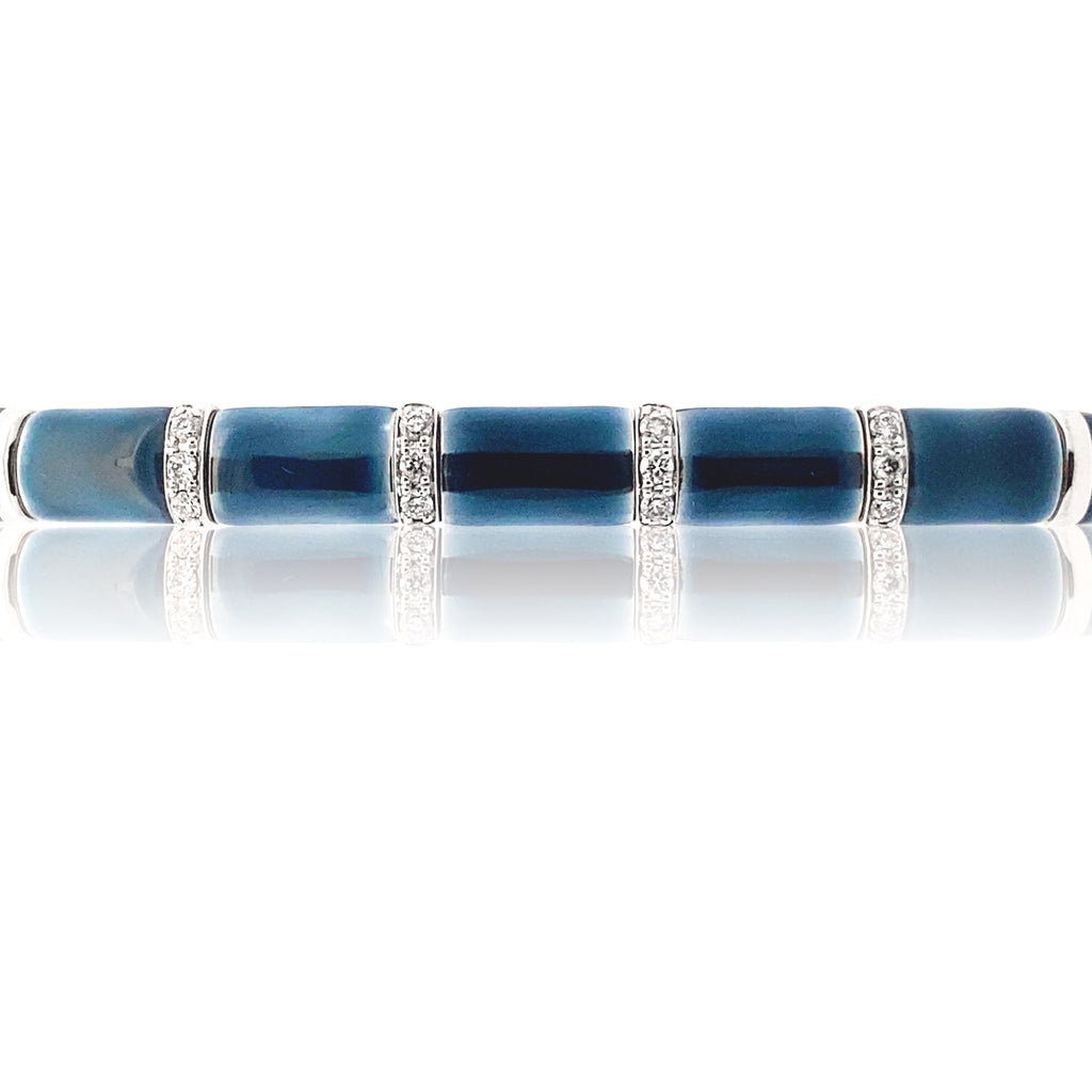 Cobalt Blue Bangle Bracelet - WLH LIMITED