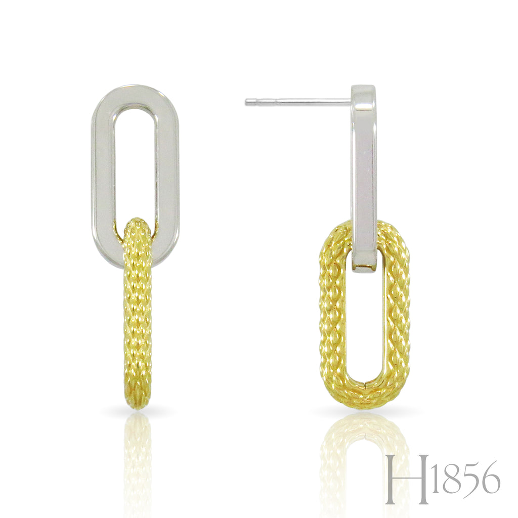 Paperclip Braid Drop Earrings - BIXLERS