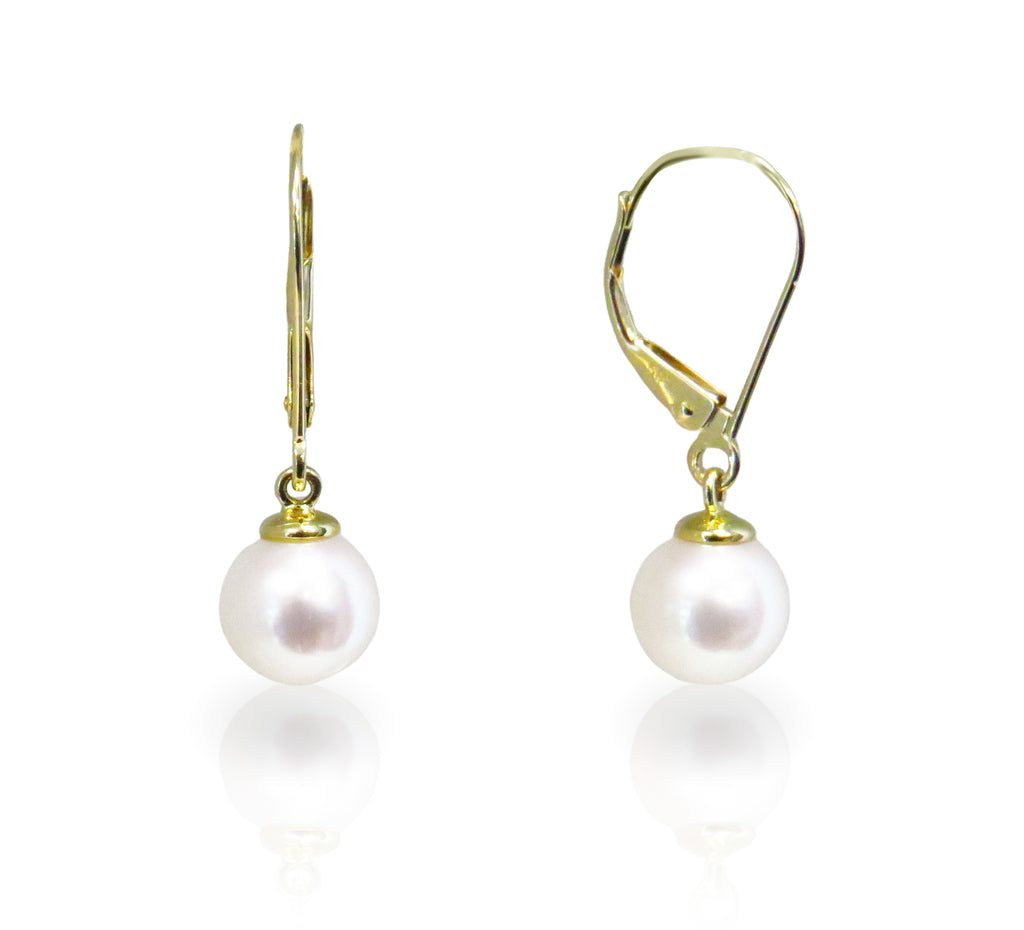 Freshwater Pearl Drop Earrings - CHEN INTERNATIONAL TRADING CO