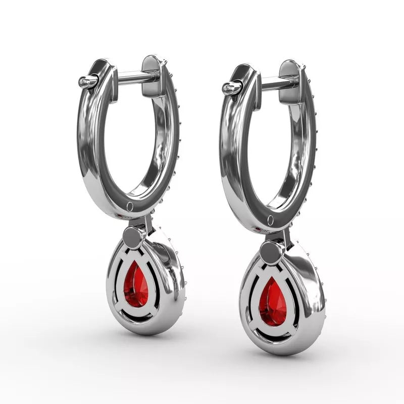 Petite Teardrop Hoop Earrings - FANA