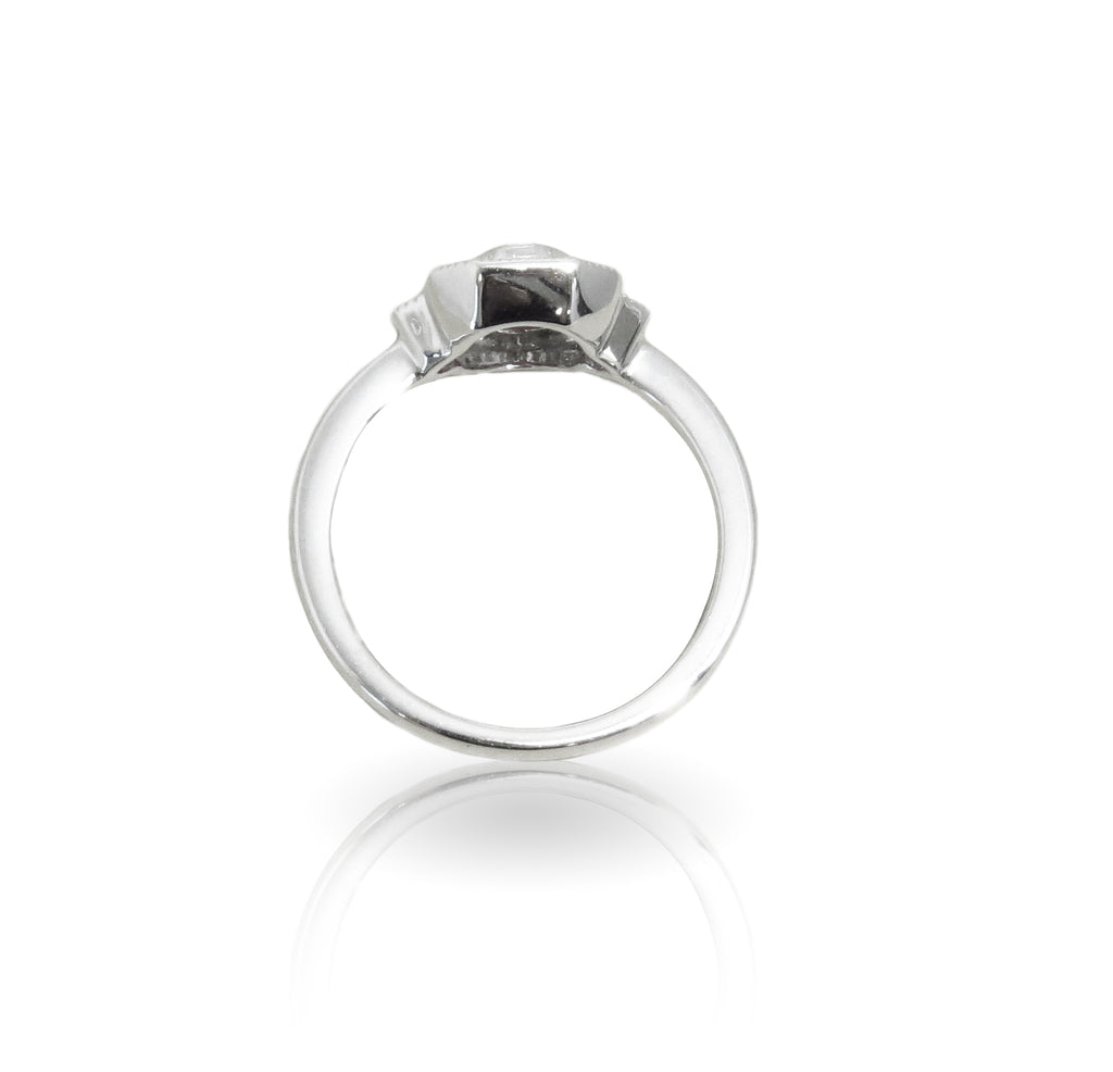 Vintage Inspired Ruby and Diamond Ring - ASBA USA INC
