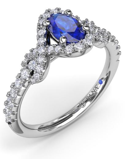 "Love Knot" Sapphire and Diamond Ring - FANA