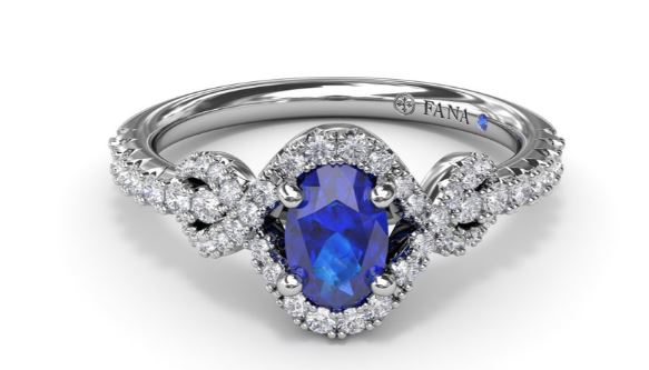 "Love Knot" Sapphire and Diamond Ring - FANA