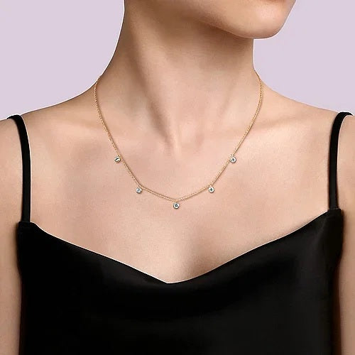 Gemstone Five Station Necklace - GABRIEL BROS, INC