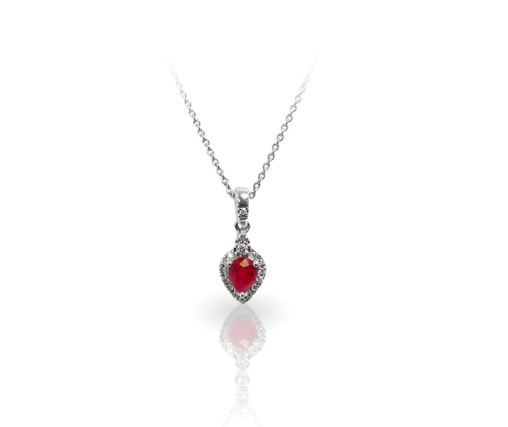 Ruby and Diamond Necklace - ASBA USA INC