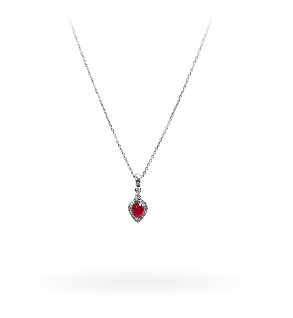 Ruby and Diamond Necklace - ASBA USA INC