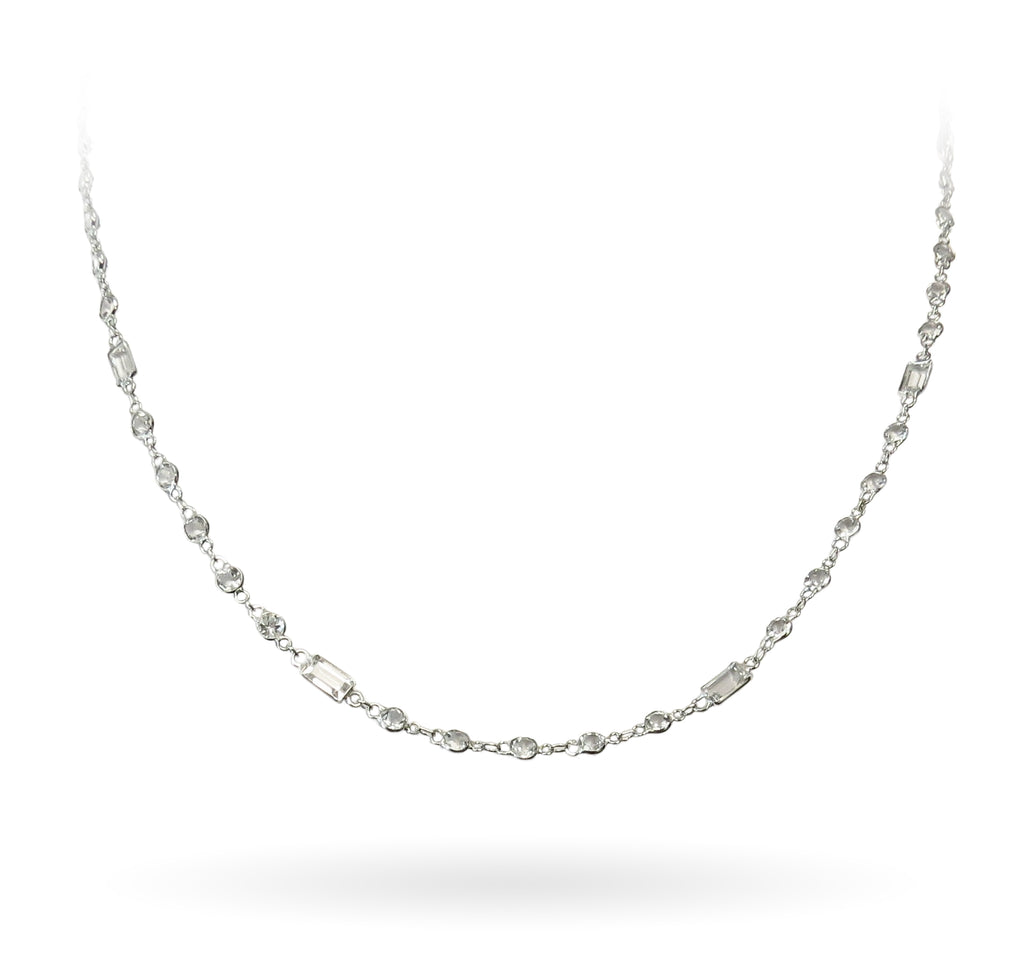 White Topaz Necklace - WILLIAM LEVINE INC