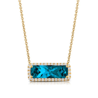 LONDON BLUE PENDANT NECKLACE - DOVE'S JEWELRY DESIGN