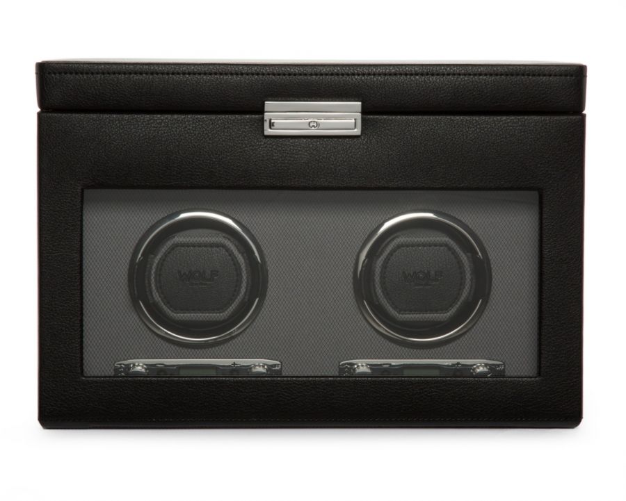 Viceroy Double Watch Winder with Storage - WOLF DESIGNS INC