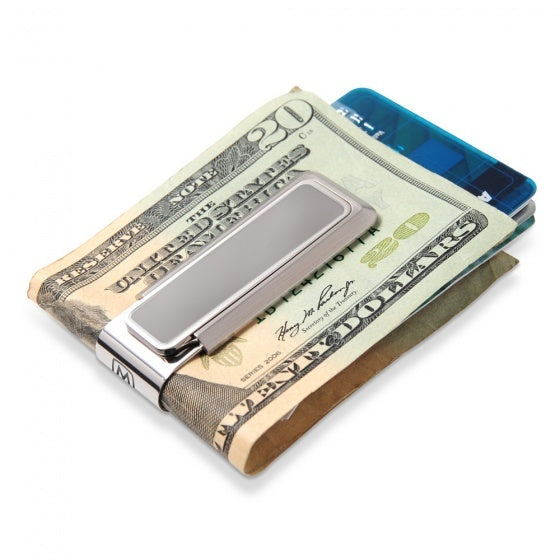 Stainless Brushed With Polished Border Money Clip - M CLIP