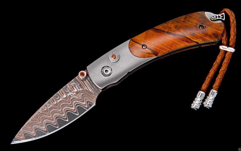 WILLIAM HENRY KESTREL ORANGE WAVE POCKETKNIFE - WILLIAM HENRY STUDIO