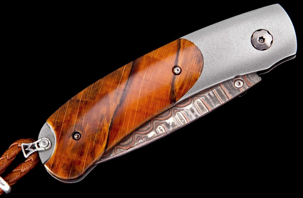 WILLIAM HENRY KESTREL ORANGE WAVE POCKETKNIFE - WILLIAM HENRY STUDIO