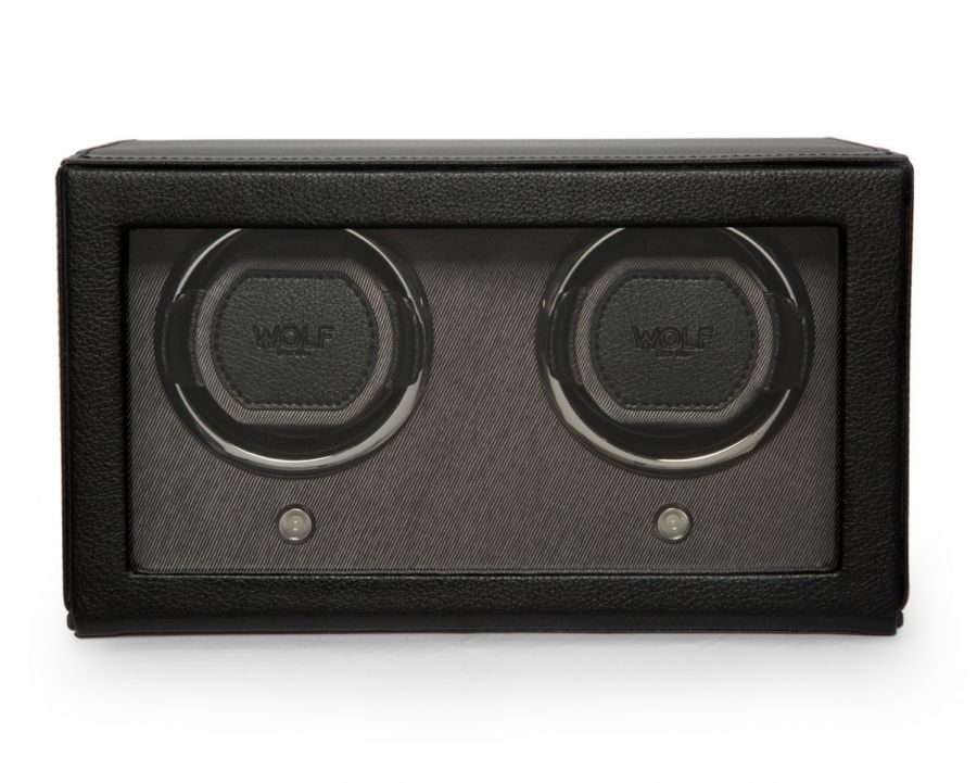 Cub Double Watch Winder with Cover - WOLF DESIGNS INC