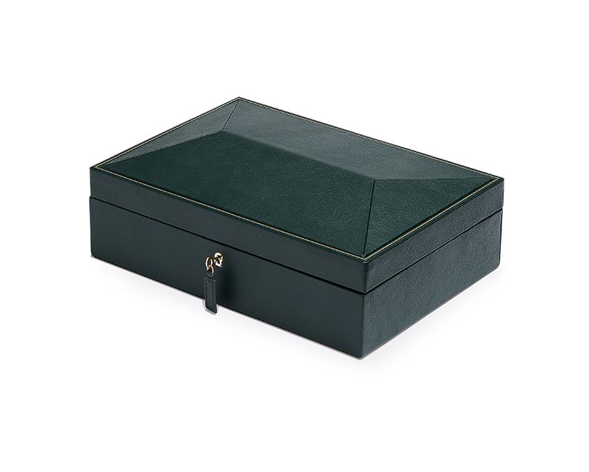 British Racing 8pc Watch Box, Green - WOLF DESIGNS INC