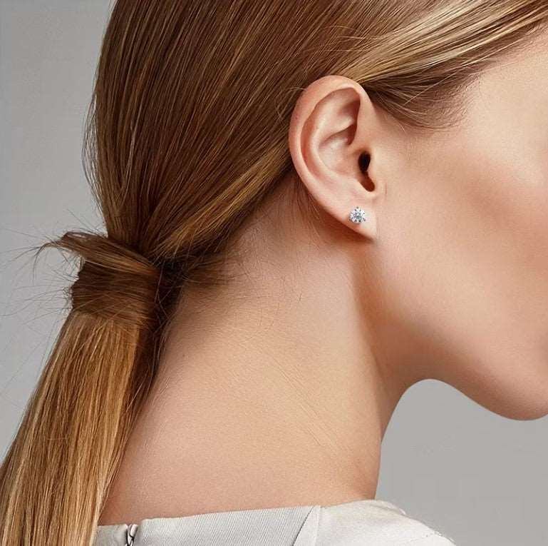 Classic Three Prong Diamond Stud Earrings – Hale's Jewelers