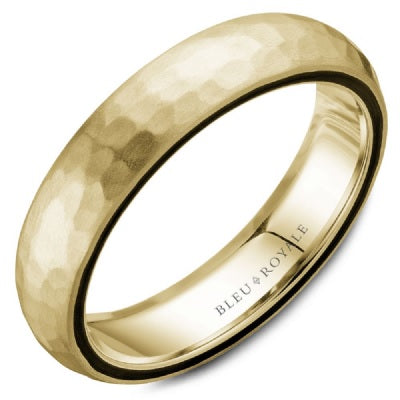 Bleu Royale Gents Wedding Band - CROWNRING