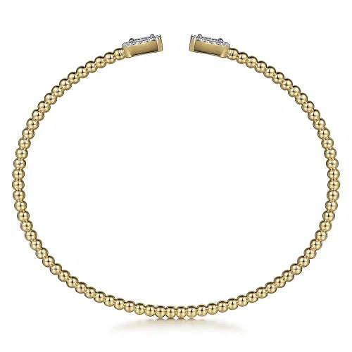 Yellow Gold and Diamond Bangle Bracelet - GABRIEL BROS, INC