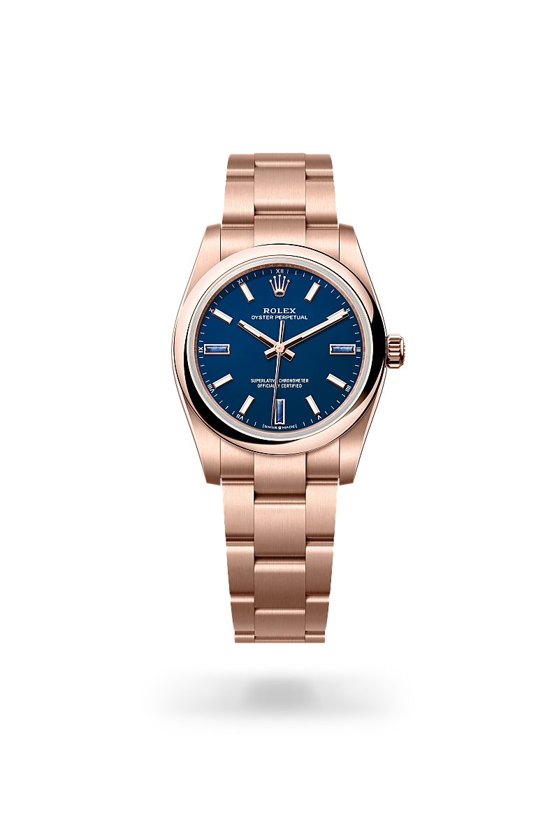 Rolex Oyster Perpetual 34 -  in Oyster, 34 mm, Everose gold