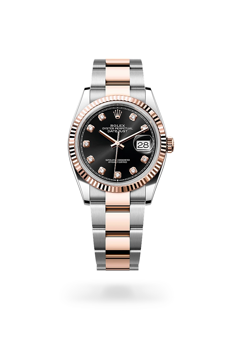Rolex Datejust 36 in Oyster, 36 mm, Oystersteel and Everose gold
