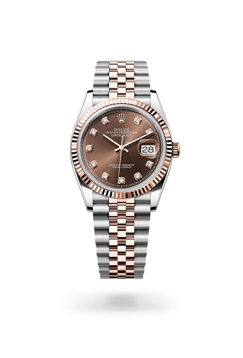 Rolex Datejust 36 in Oyster, 36 mm, Oystersteel and Everose gold