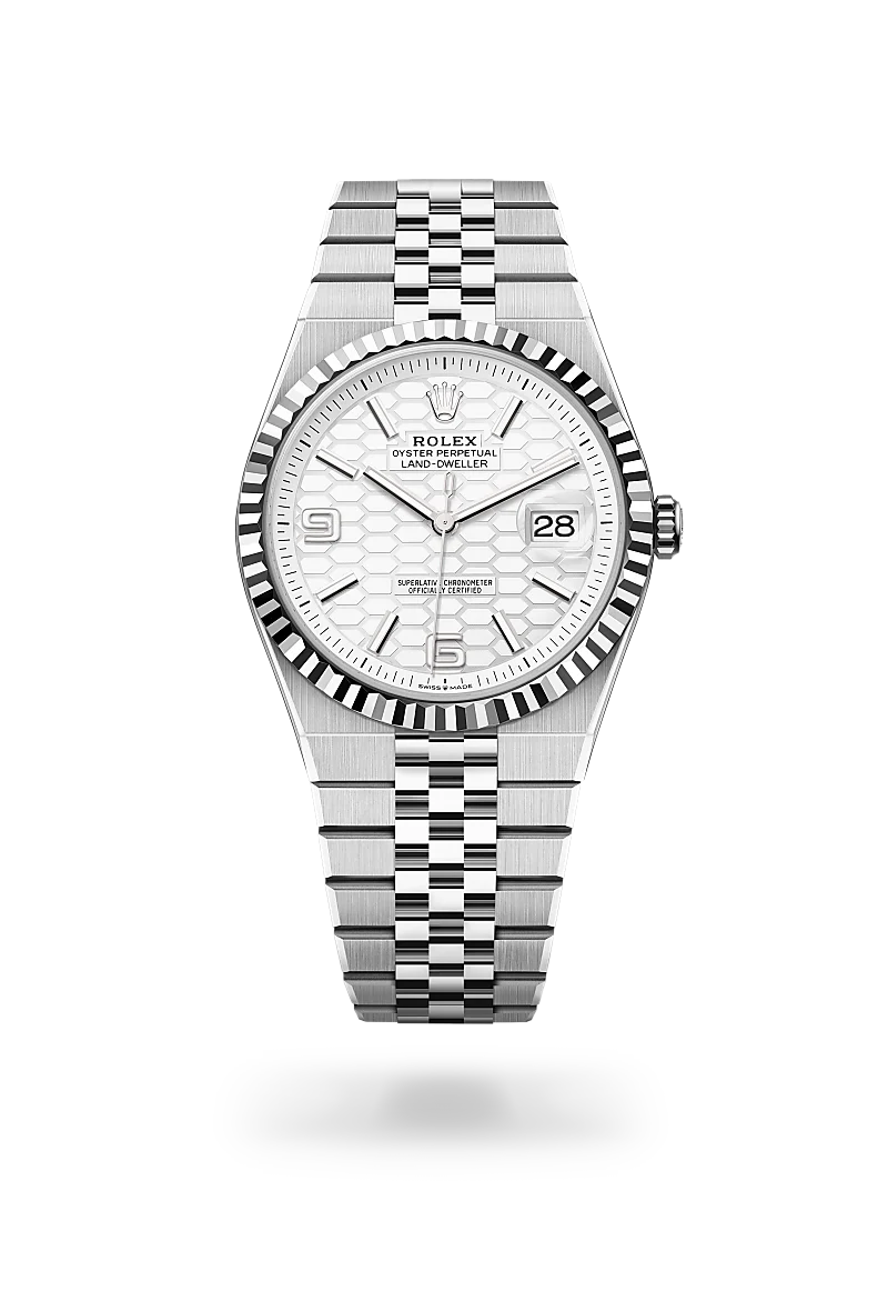 Rolex Land-Dweller 40 -  in Oyster, 40 mm, Oystersteel and white gold