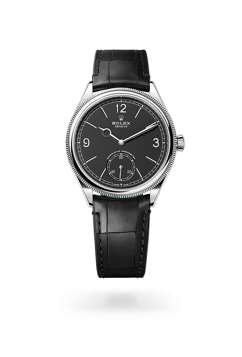 Rolex 1908 -  in 39 mm, 18 kt white gold, polished finish