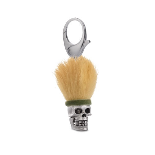 Skull Keyring With Green Headband And Yellow Hair - DEAKIN & FRANCIS D&F